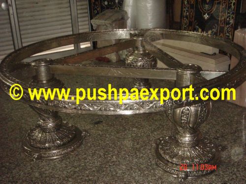 Silver Round Dinning Table (Only Dinning Table)